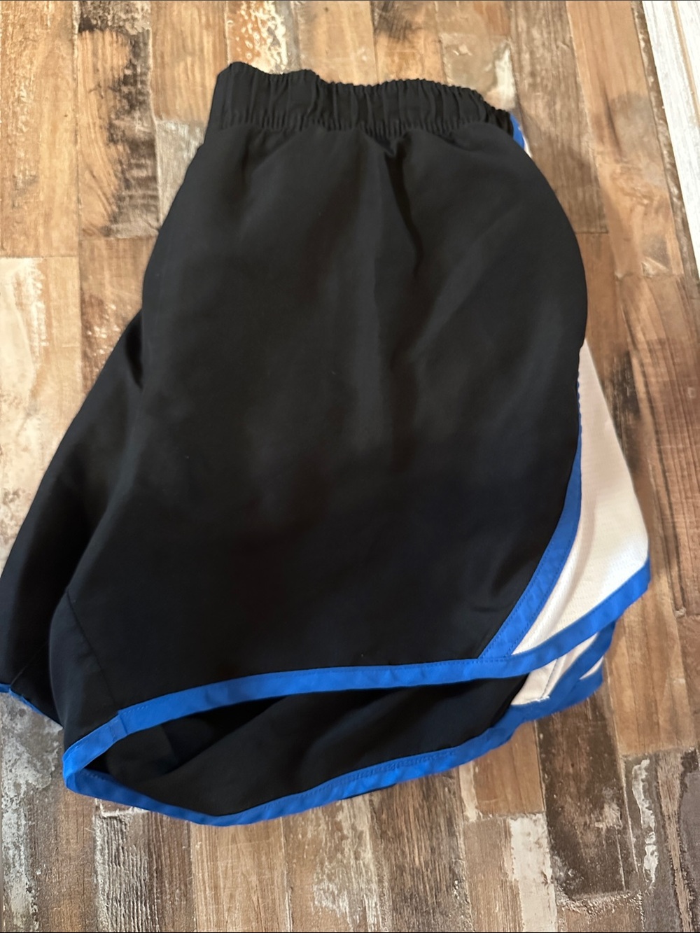 Athletic Works Black and Blue Women's Athletic Shorts